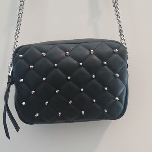 Rebecca Minkoff Diamond Quilt Studded Zip Crossbody NWT